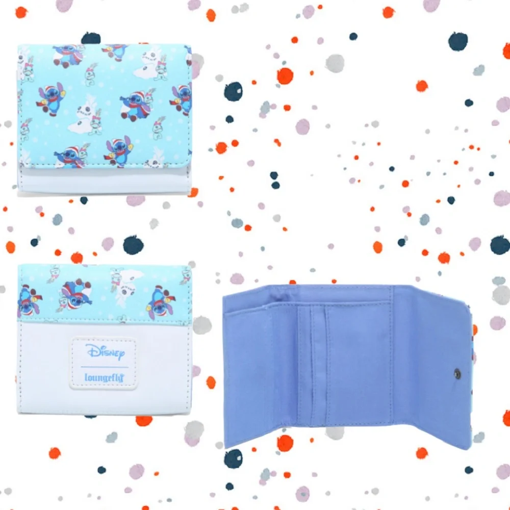Loungefly Disney Lilo‎ and Stitch Snow Day Mini Backpack and Wallet